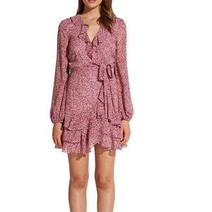 Bardot long sleeve mini dress